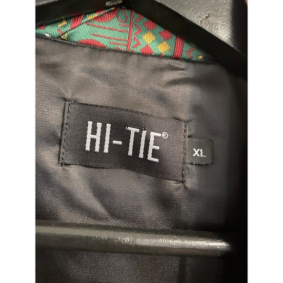 NWT 4 Pc Hi Tie XL Holiday Christmas Vest, Tie, Cuff Links, Handkerchief C6 - Picture 3 of 13